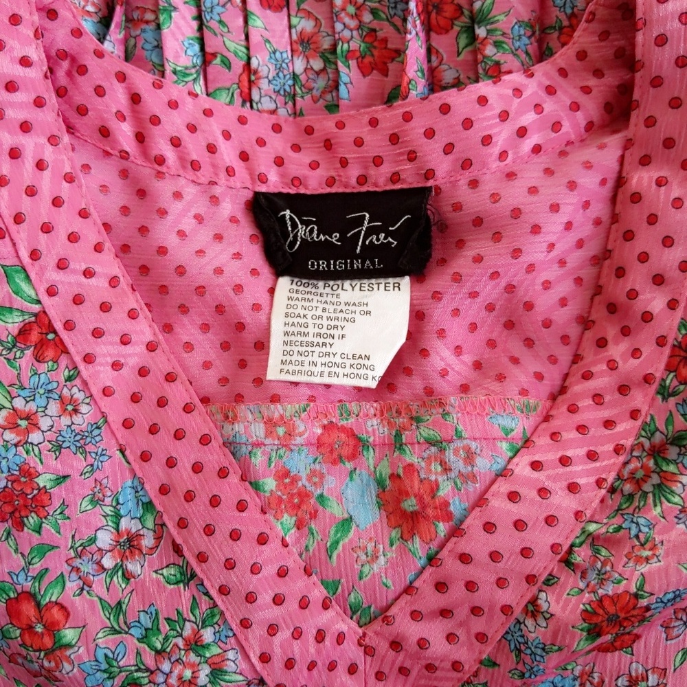 Diane Freis Liberty Floral Print Drop Waist Dress - Picture 8 of 8